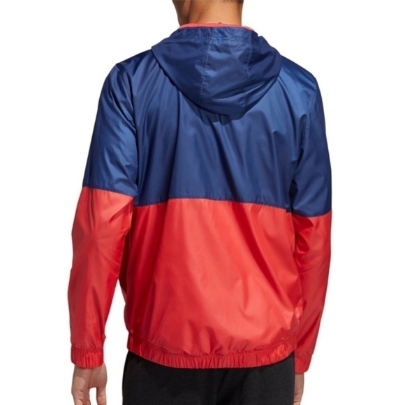 Adidas Navy & Red Lightweight Windbreaker Size Small, athlesiure, Athletic wear - Picture 9 of 9
